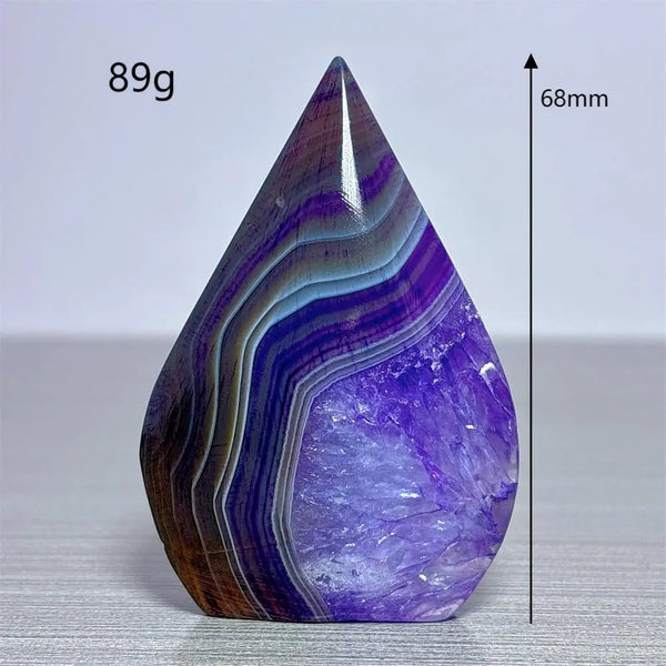 Violet Agate Torch-ToShay.org
