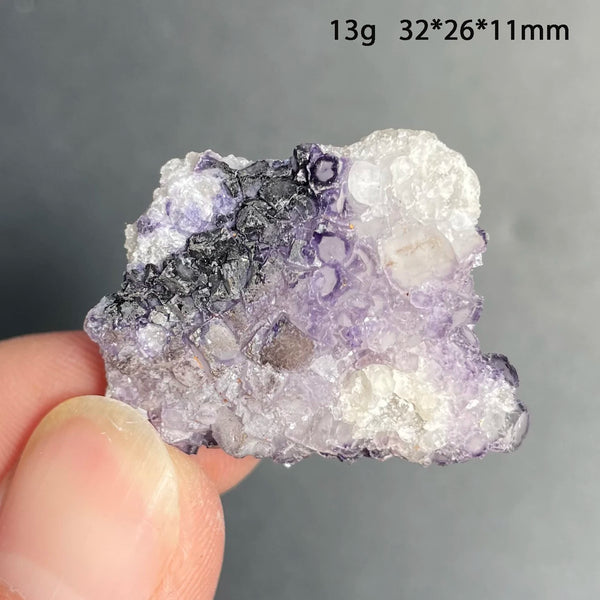 Purple Amethyst Fluorite Crystal-ToShay.org