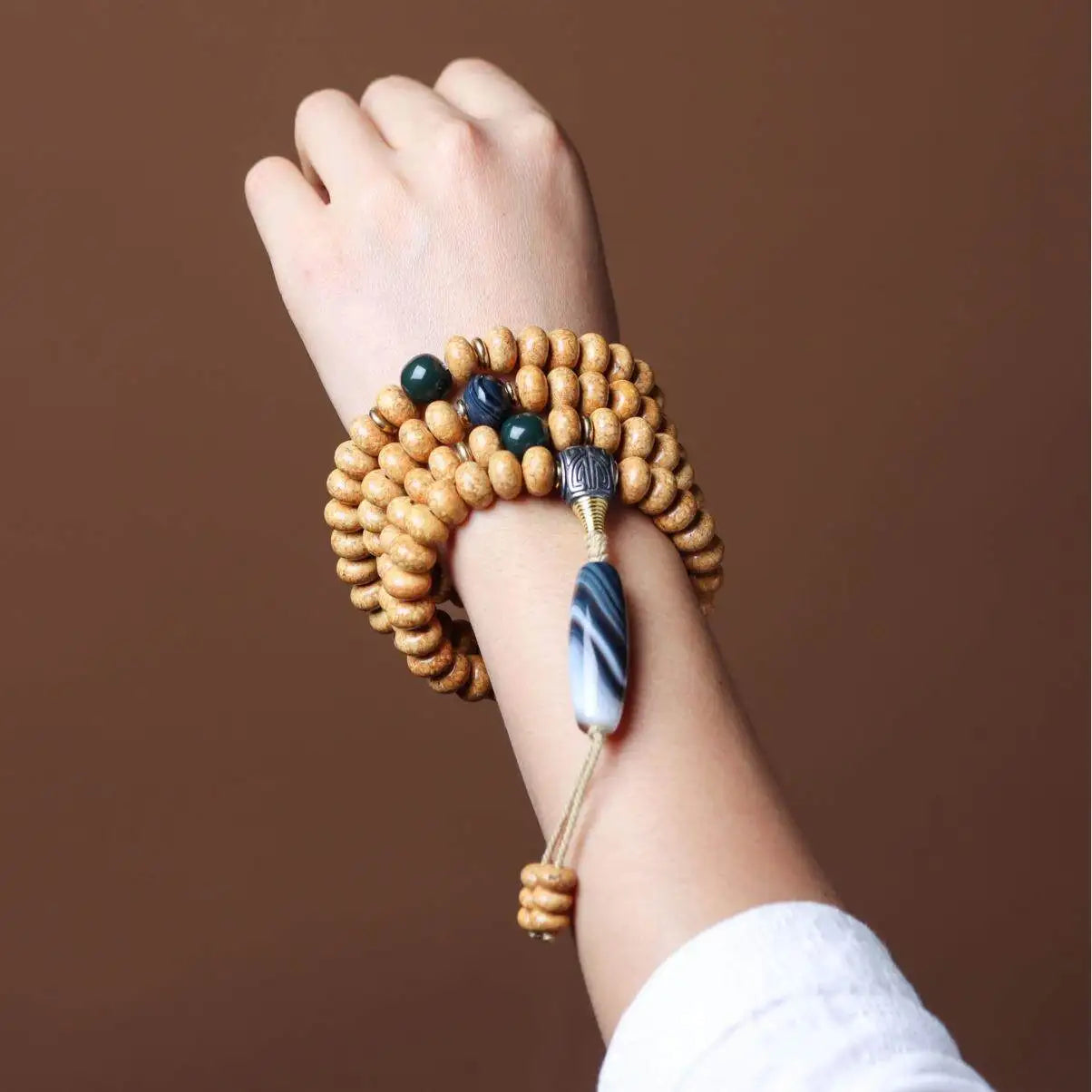 Brown Bodhi Prayer Beads-ToShay.org