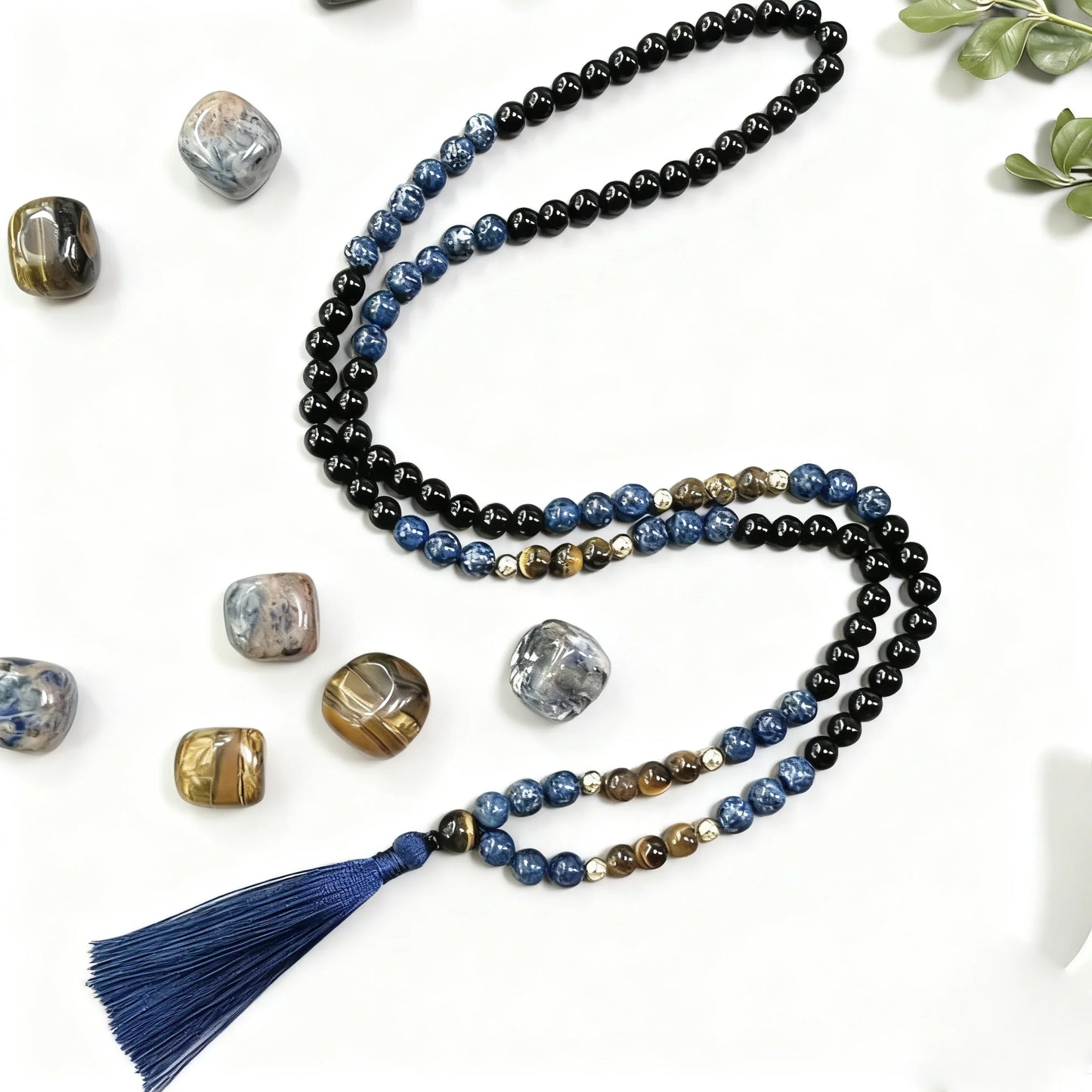 Blue Tiger Eye Mala Beads-ToShay.org