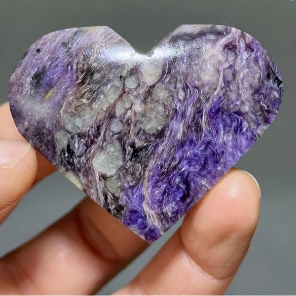 Purple Dragon Crystal Heart-ToShay.org