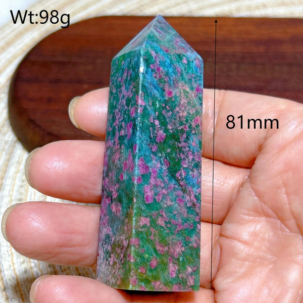 Green Ruby Kyanite Tower-ToShay.org