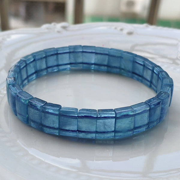 Blue Aquamarine Bracelet-ToShay.org