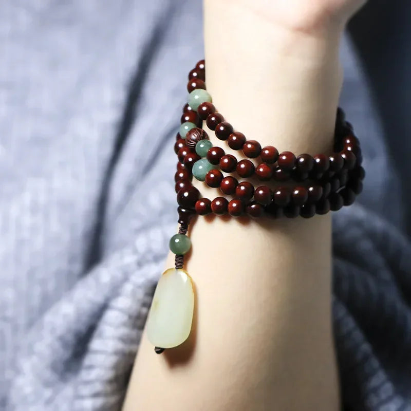 Red Sandalwood Bead Mala-ToShay.org