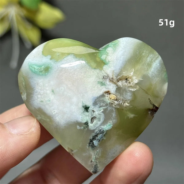 Green Cherry Agate Heart-ToShay.org