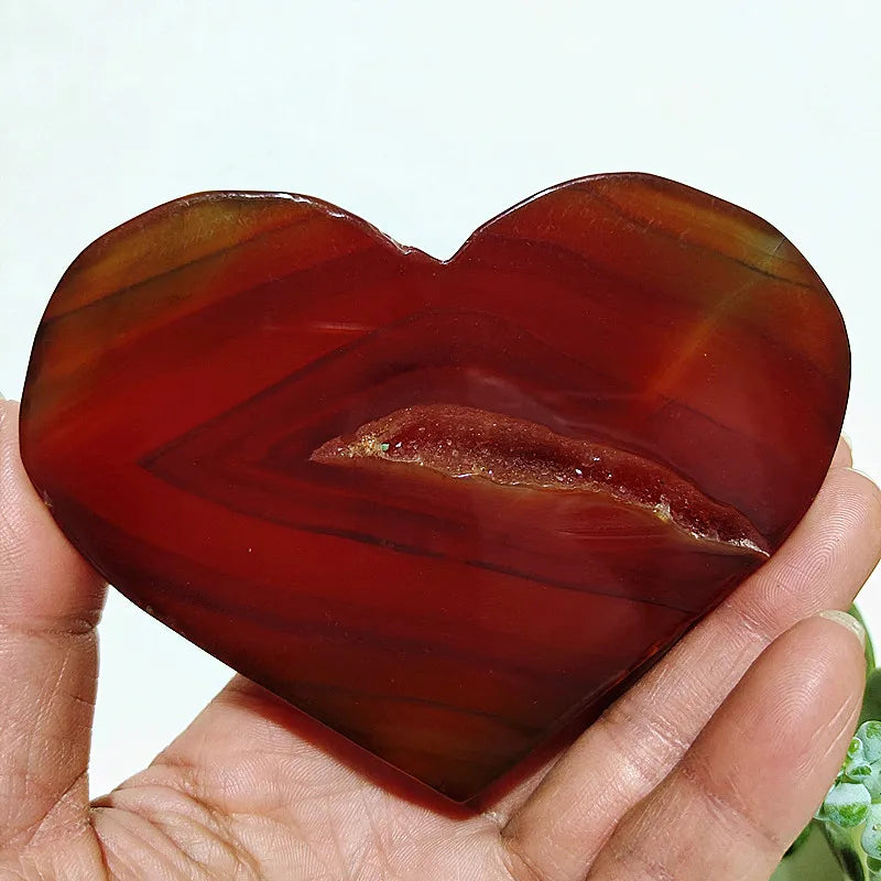 Red Agate Geode Hearts-ToShay.org