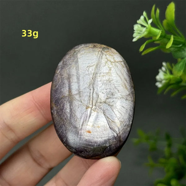 Purple Lepidolite Palm Stone-ToShay.org