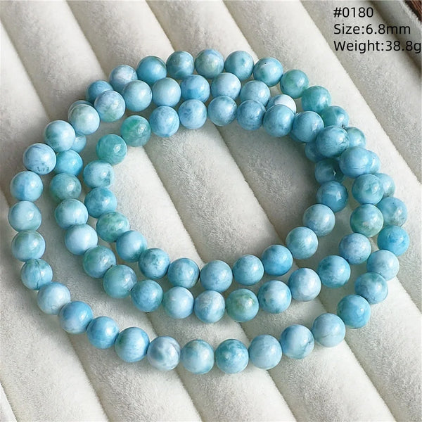Blue Larimar Bead Bracelet-ToShay.org