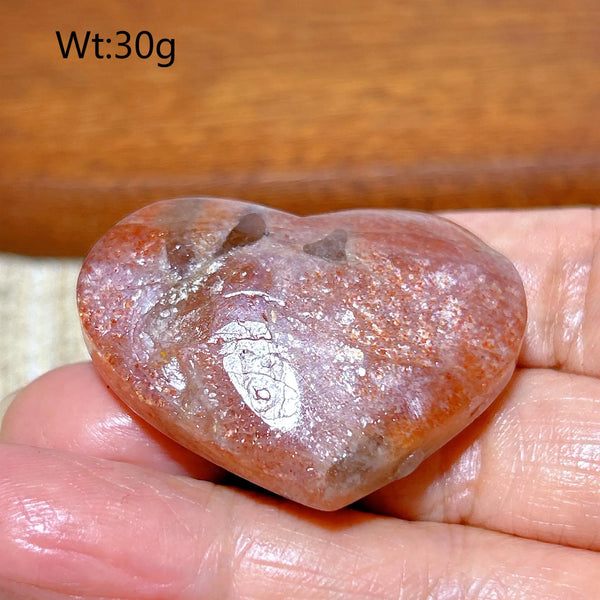 Orange Sunstone Heart-ToShay.org