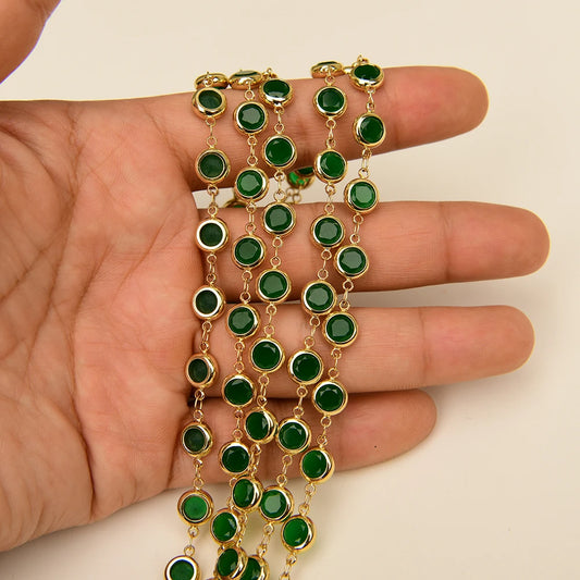 Green Crystal Neck Chain-ToShay.org