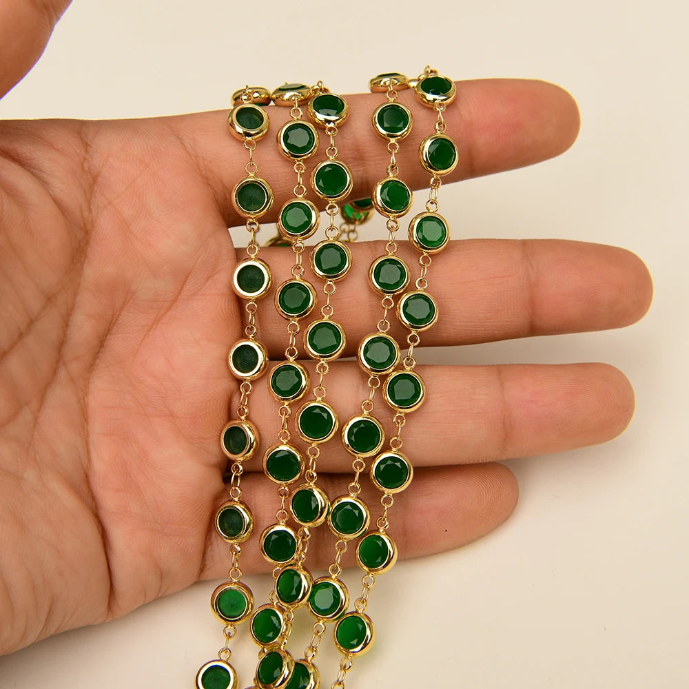 Green Crystal Neck Chain-ToShay.org