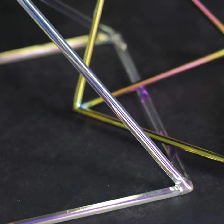 Clear Crystal Singing Pyramid-ToShay.org