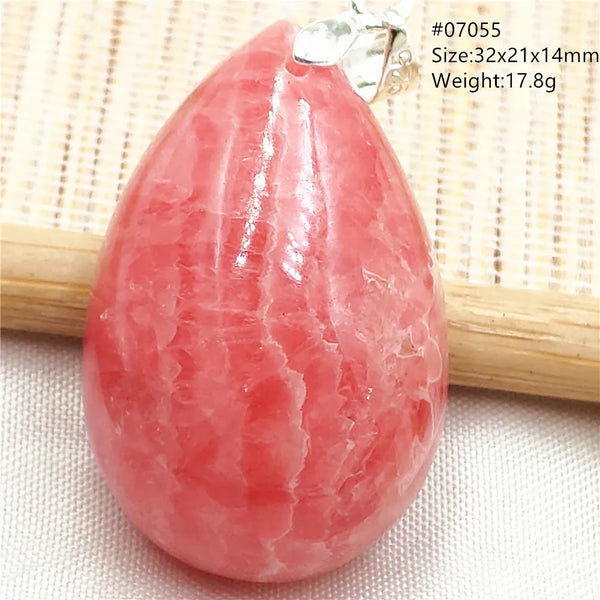 Red Rhodochrosite Pendant-ToShay.org