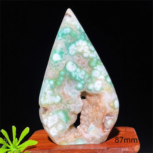 Green Flower Agate Flame-ToShay.org