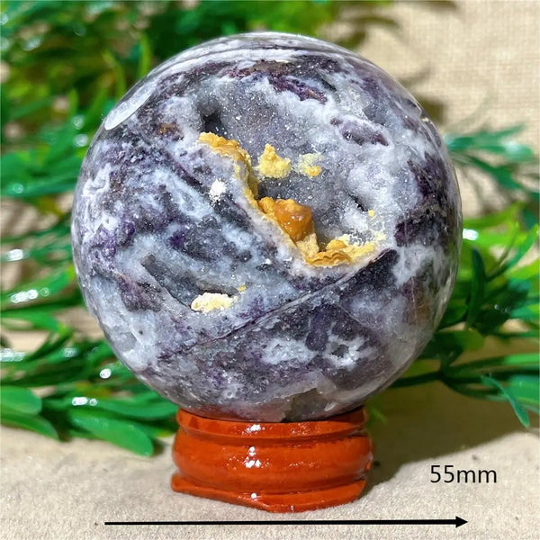 Purple Sphalerite Druzy Ball-ToShay.org