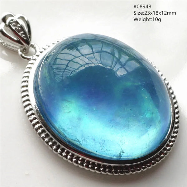 Blue Aquamarine Pendant-ToShay.org