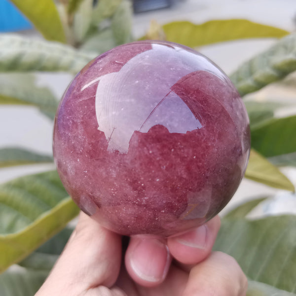 Red Strawberry Quartz Ball-ToShay.org