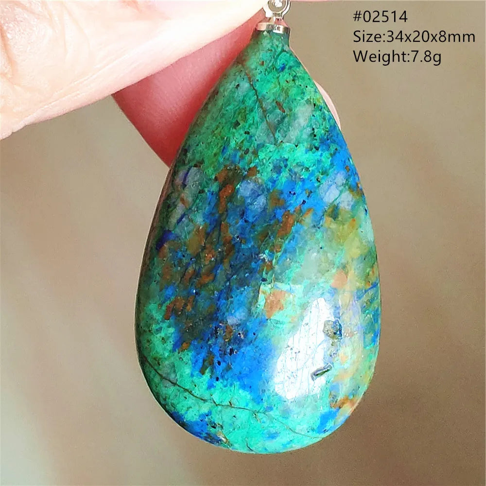 Green Blue Malachite Pendant-ToShay.org