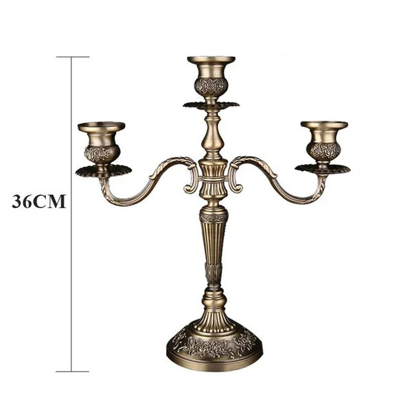 Bronze Embossed Candelabras-ToShay.org