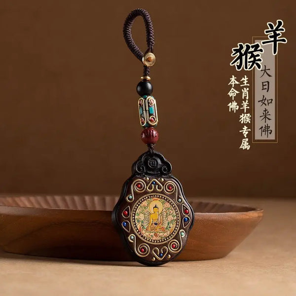 Black Ebony Saint Pendant-ToShay.org