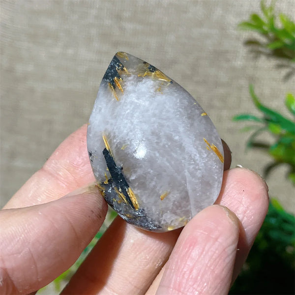 Gold Rutile Quartz Pendant-ToShay.org