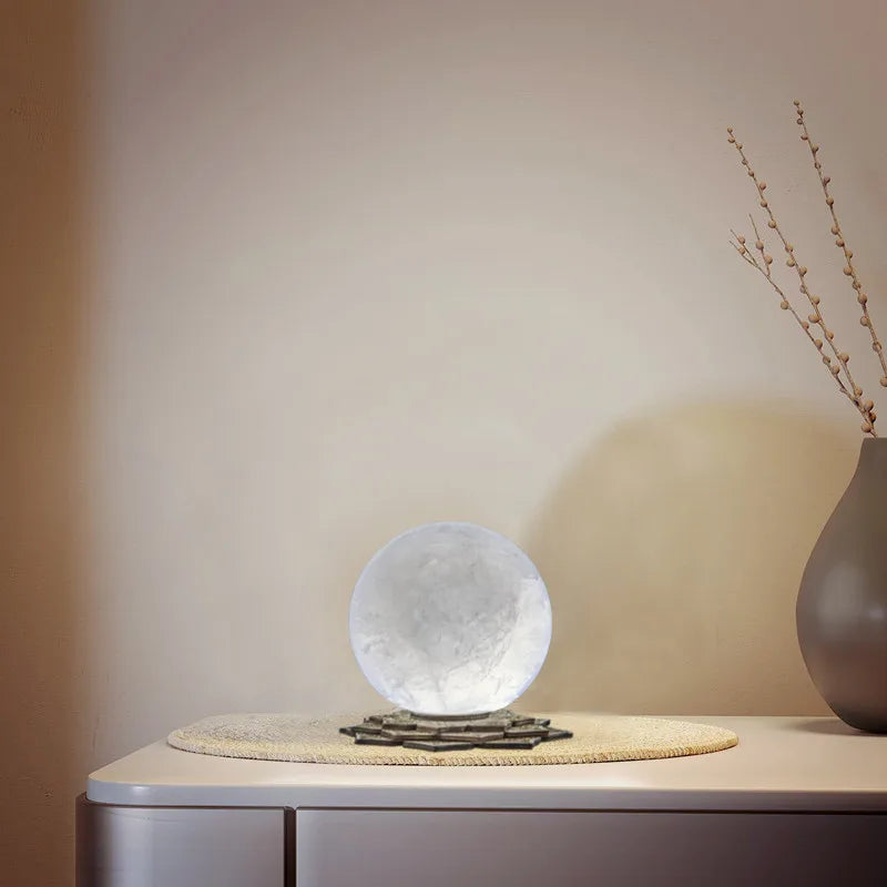 White Crystal Ball Night Lamp-ToShay.org
