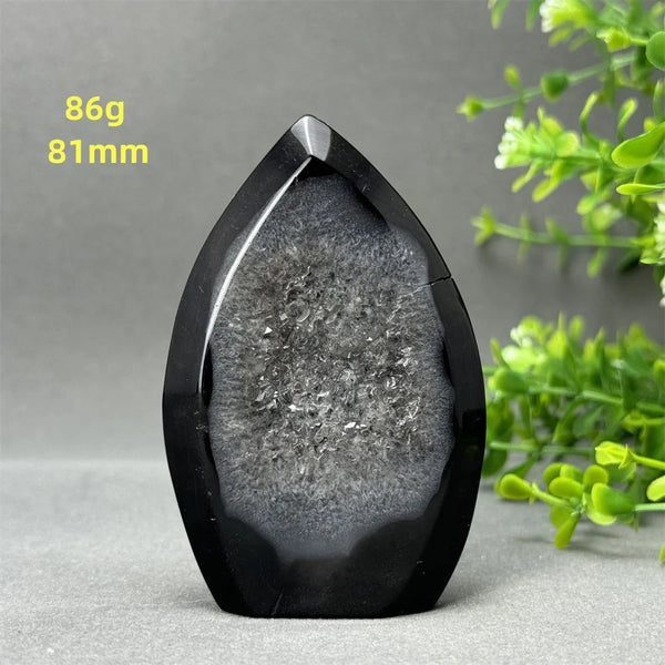 Black Onyx Geode Torch-ToShay.org