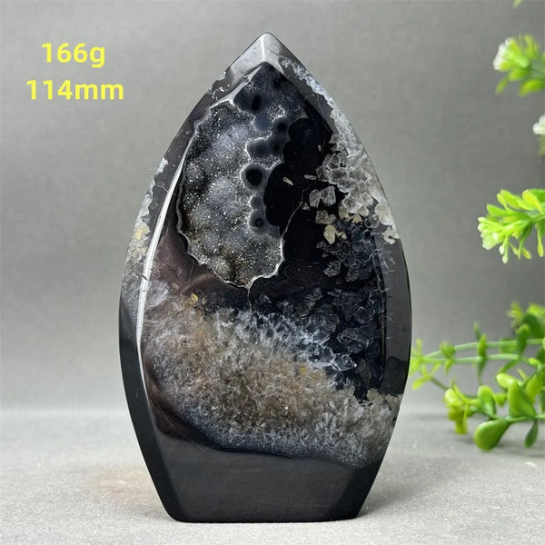 Black Onyx Geode Torch-ToShay.org