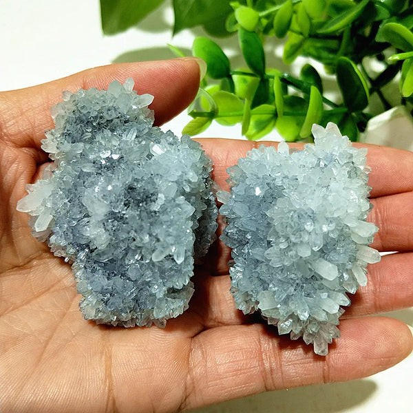 Blue Chrysanthemum Fluorite Cluster-ToShay.org