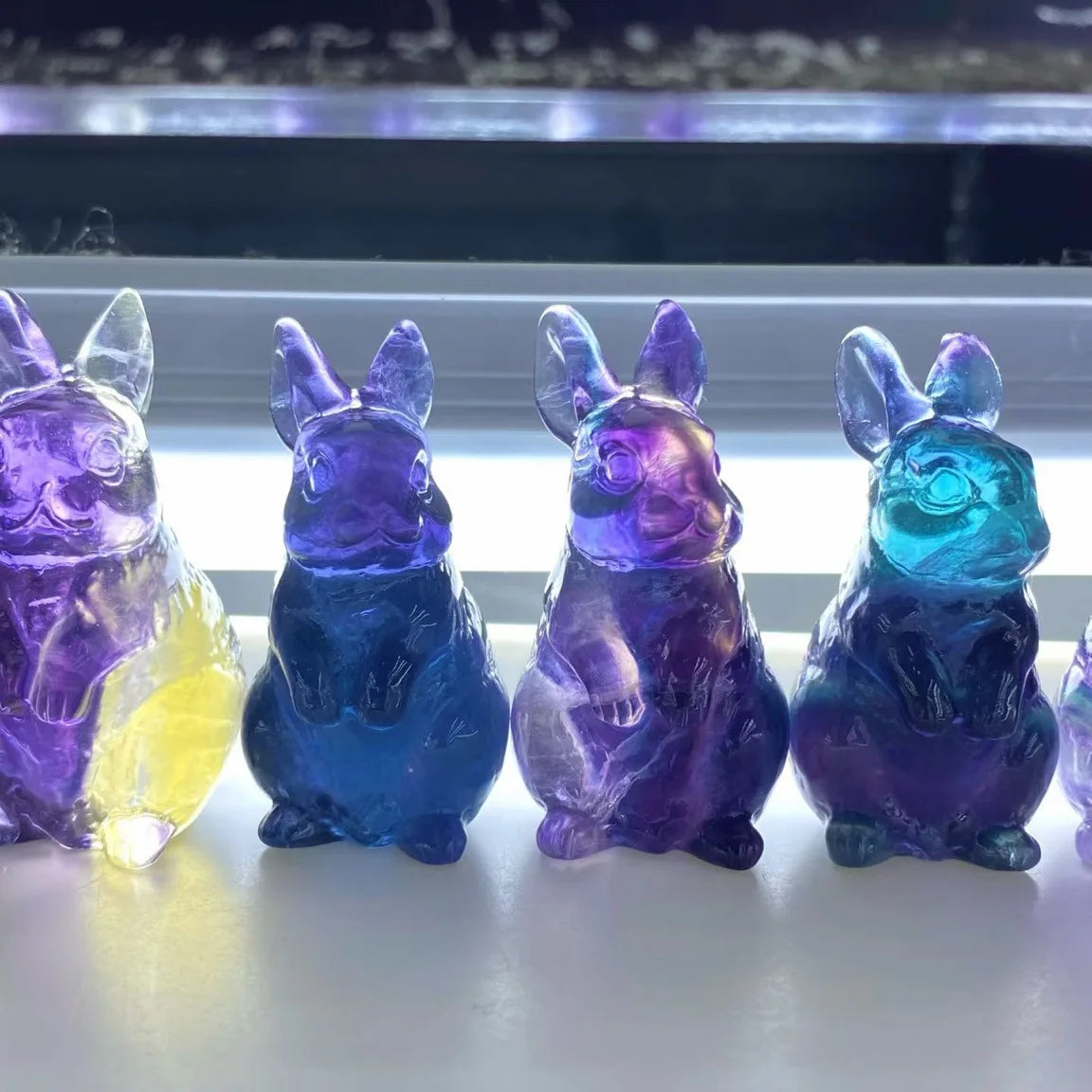 Rainbow Fluorite Figurines-ToShay.org