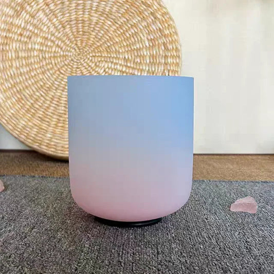 Blue Pink Crystal Singing Bowl-ToShay.org
