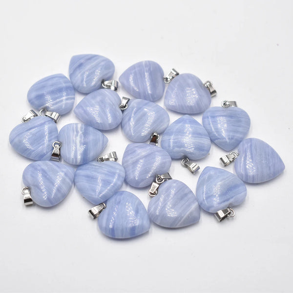Blue Striped Agate Heart-ToShay.org