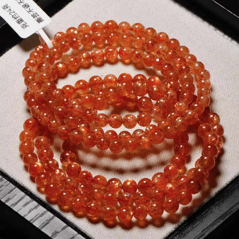 Orange Strawberry Quartz Bracelet-ToShay.org