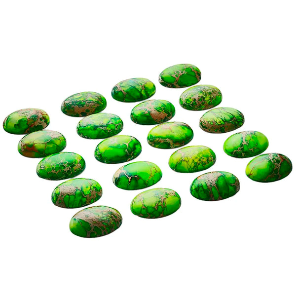 Green Sea Jasper Cabochons-ToShay.org