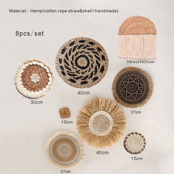 Straw Woven Wall Decorations-ToShay.org