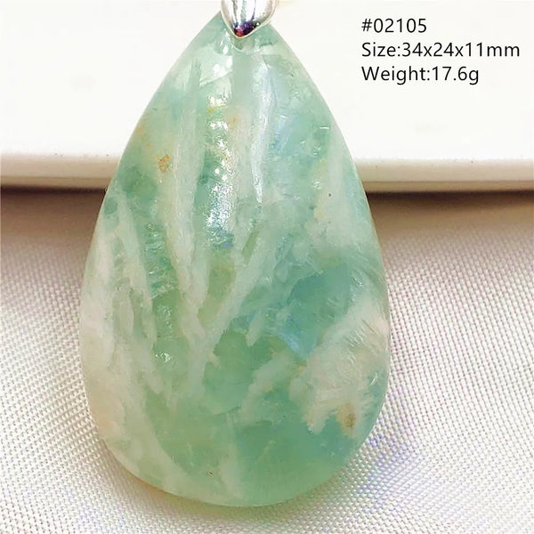Green Blue Fluorite Pendant-ToShay.org