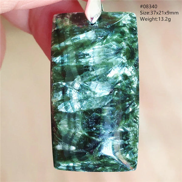 Green Seraphinite Pendant-ToShay.org