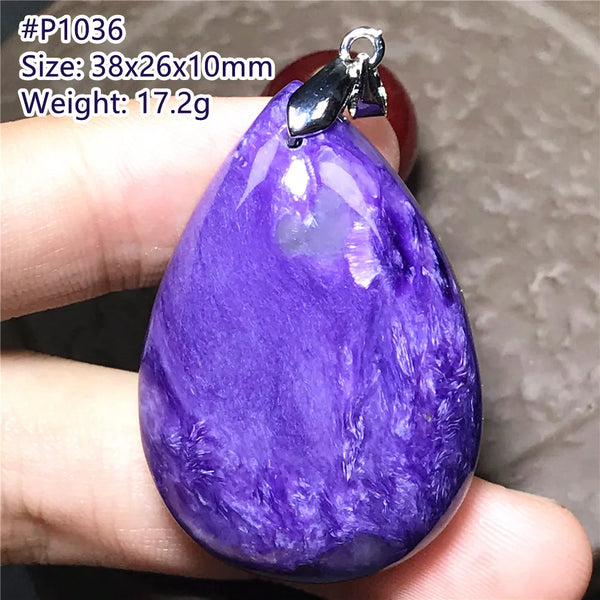 Purple Charoite Pendant-ToShay.org