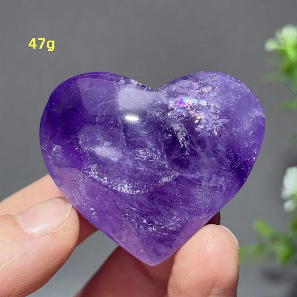 Purple Amethyst Heart-ToShay.org