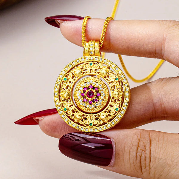 Gold Compass Pendant-ToShay.org