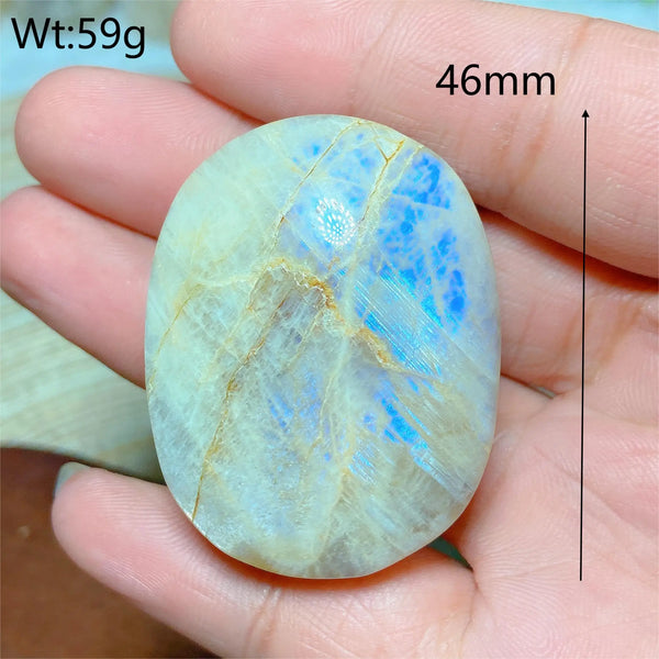 Blue Moonstone Palm Stones-ToShay.org