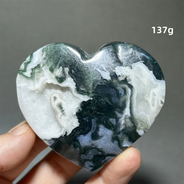 Green Moss Agate Heart-ToShay.org