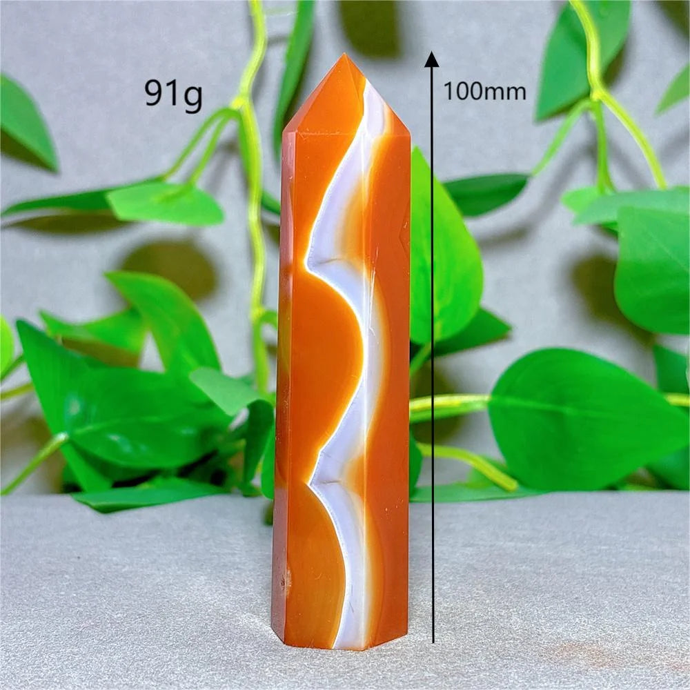 Orange Carnelian Quartz Tower-ToShay.org