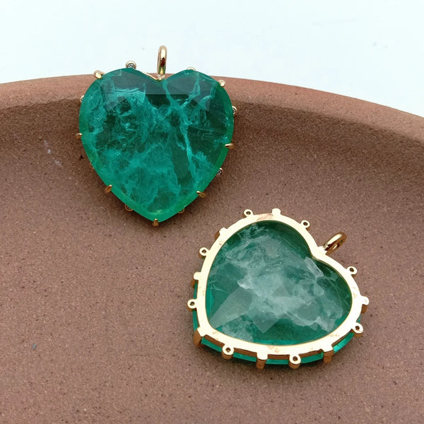 Green Crystal Quartz Heart-ToShay.org