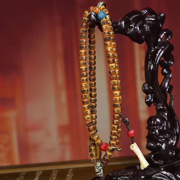 Tibetan Yak Bone Prayer Beads-ToShay.org