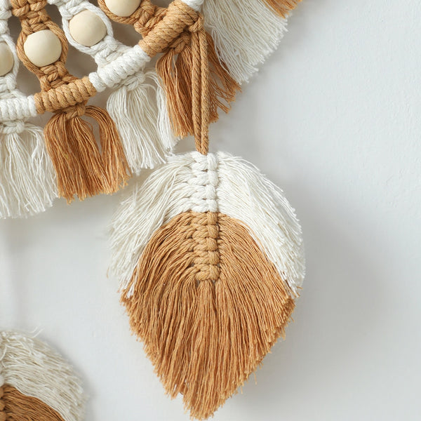 Macrame Fringe Mirror-ToShay.org