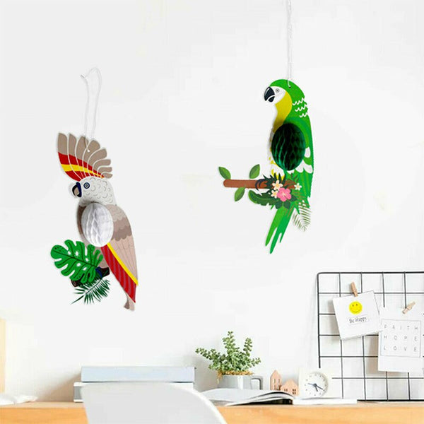 Paper Honeycomb Tropical Birds-ToShay.org