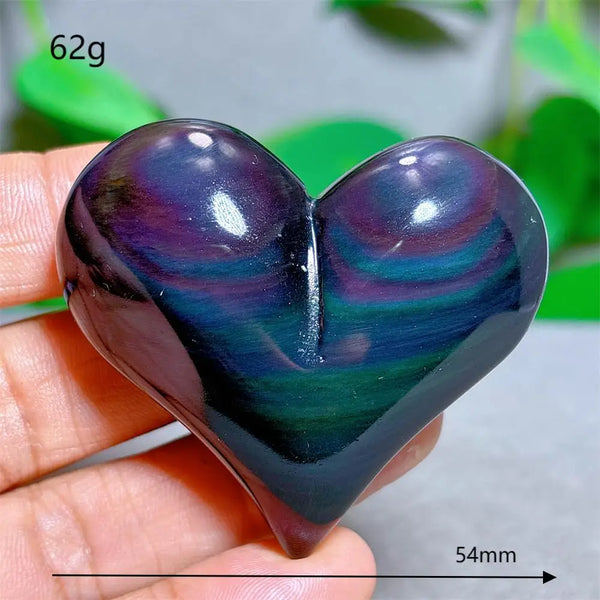 Rainbow Obsidian Heart-ToShay.org