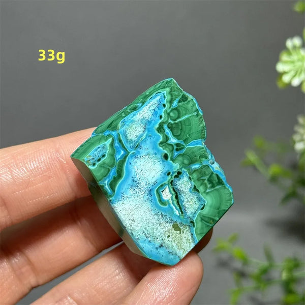 Green Peacock Rough Stone-ToShay.org