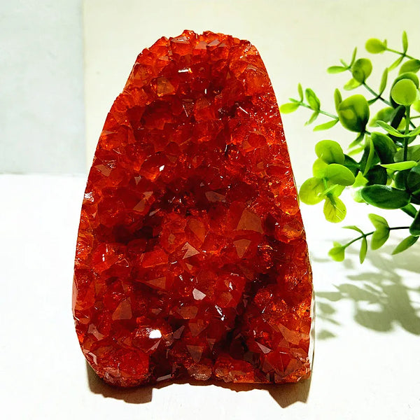 Orange Citrine Geode Cluster-ToShay.org